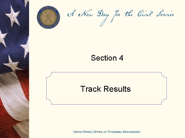 Section 4 Track Results 