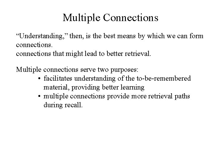 Multiple Connections “Understanding, ” By focusing the link, then, you is may the best