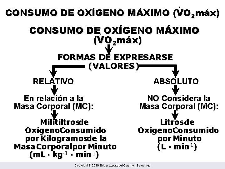 . CONSUMO DE OXÍGENO MÁXIMO (VO 2 máx) CONSUMO DE. OXÍGENO MÁXIMO (VO 2