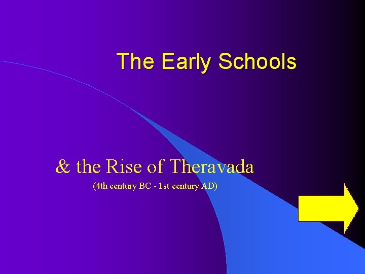 The Early Schools & the Rise of Theravada (4 th century BC - 1