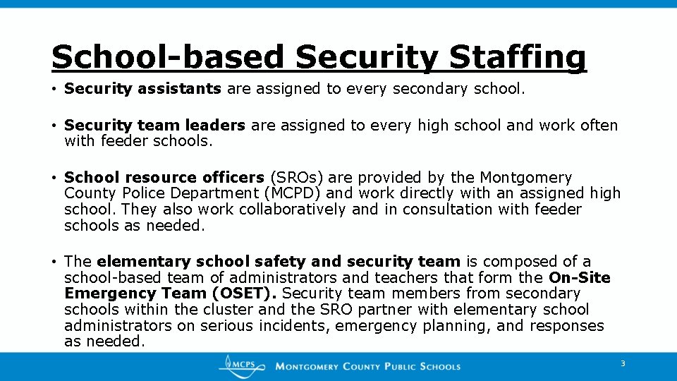 MCPS School Safety and Security Presentation 1 Baker