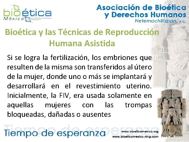 Bioética y las Técnicas de Reproducción Humana Asistida Si se logra la fertilización, los