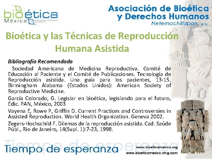 Bioética y las Técnicas de Reproducción Humana Asistida Bibliografía Recomendada Sociedad Americana de Medicina