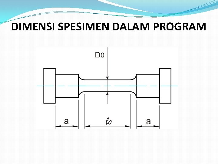 DIMENSI SPESIMEN DALAM PROGRAM 