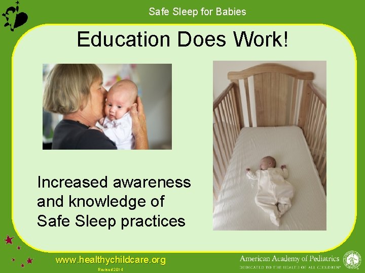 Safe Sleep for Babies Education Does Work! Increased awareness and knowledge of Safe Sleep