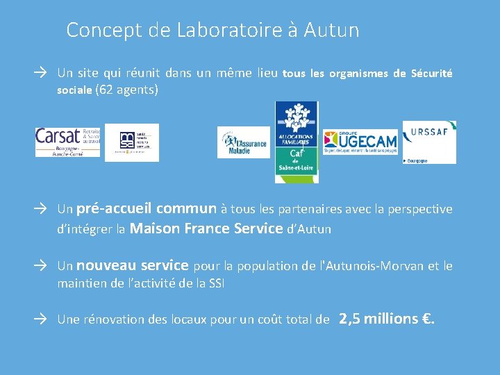 Concept de Laboratoire à Autun → Un site qui réunit dans un même lieu