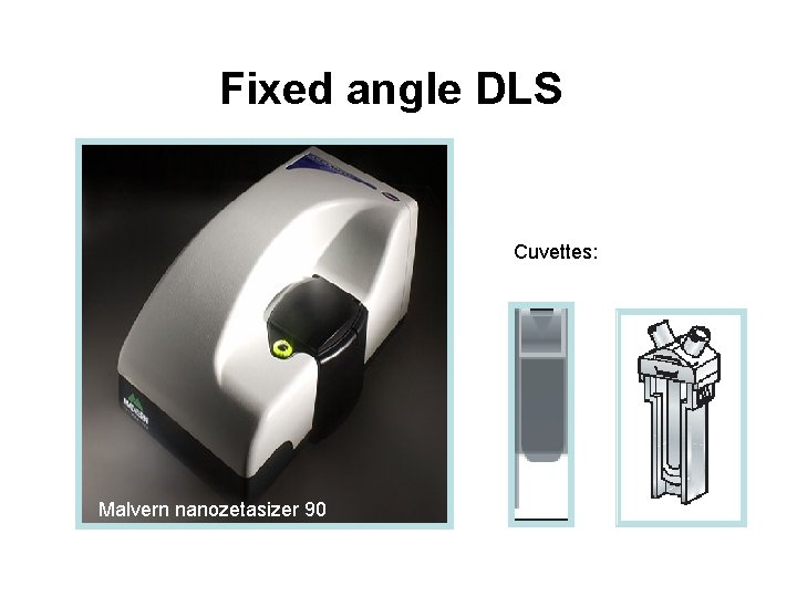 Fixed angle DLS Cuvettes: Malvern nanozetasizer 90 