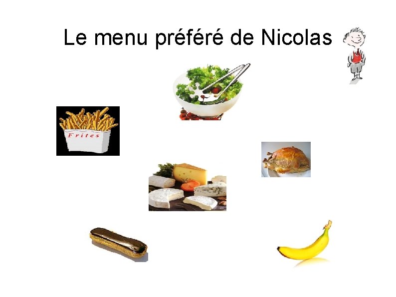 Le menu préféré de Nicolas 