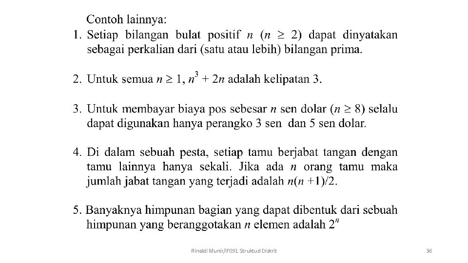 Rinaldi Munir/IF 091 Struktud Diskrit 36 