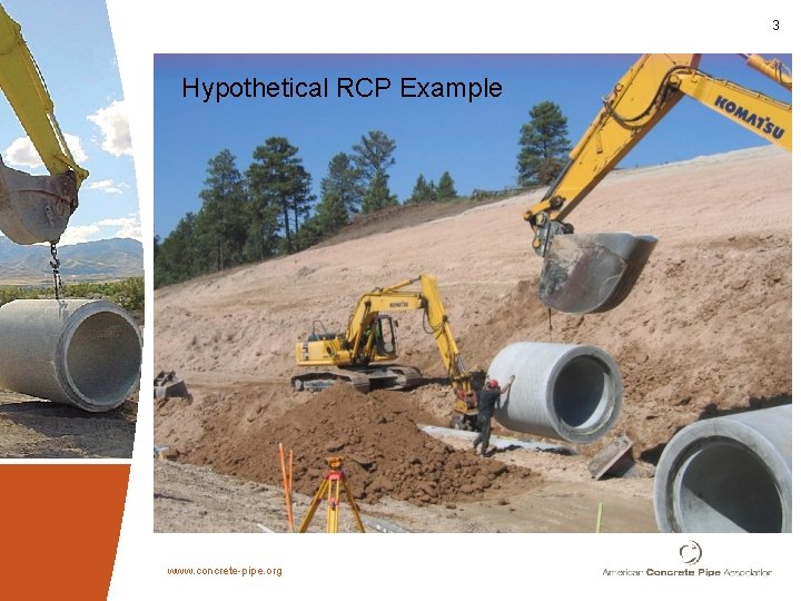 3 Hypothetical RCP Example www. concrete-pipe. org 