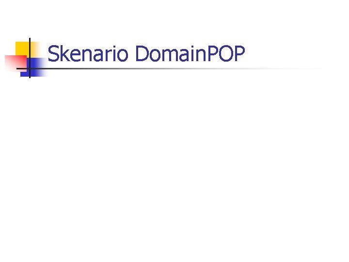 Skenario Domain. POP 