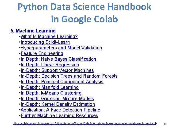 Python Data Science Handbook in Google Colab 5. Machine Learning • What Is Machine