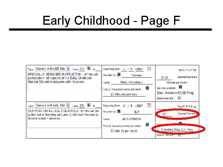Early Childhood - Page F 