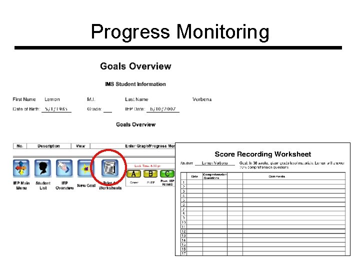 Progress Monitoring 