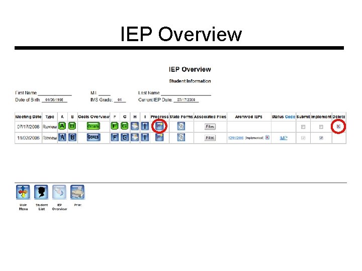 IEP Overview 