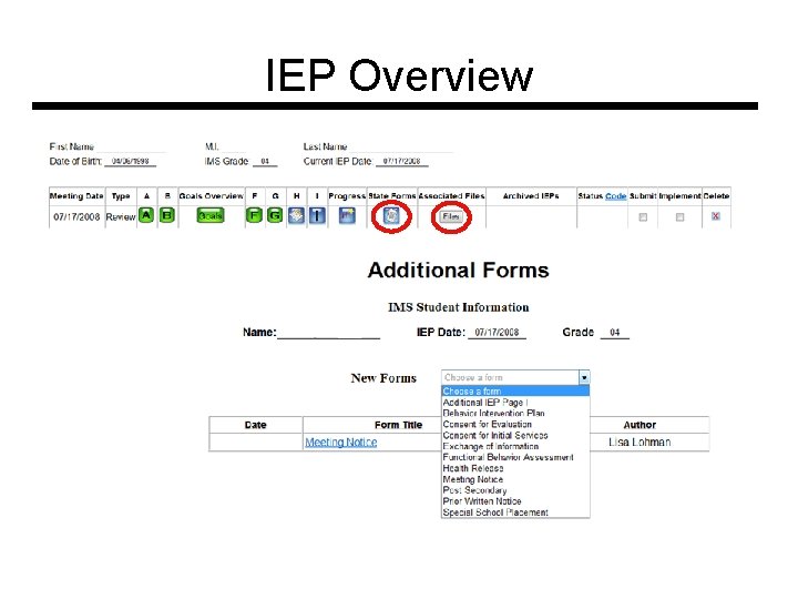 IEP Overview 