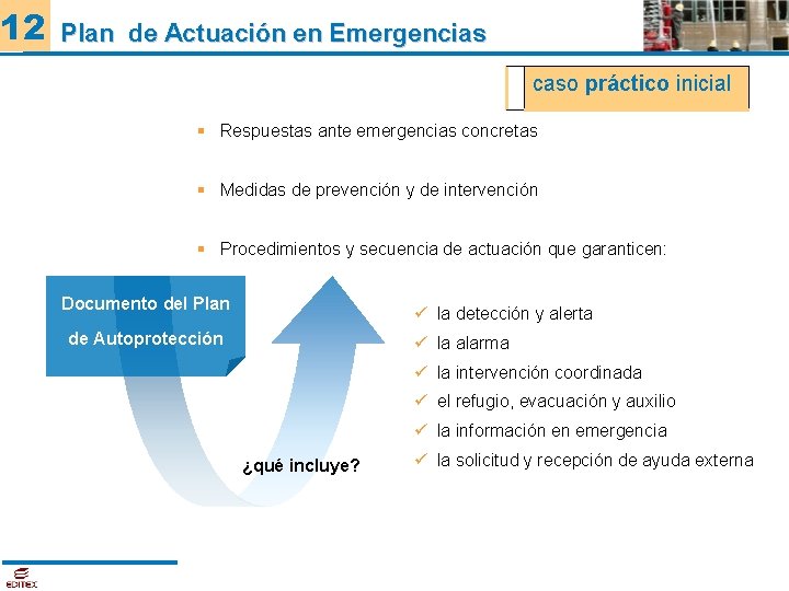 12 Plan de Actuación en Emergencias caso práctico inicial Respuestas ante emergencias concretas Medidas