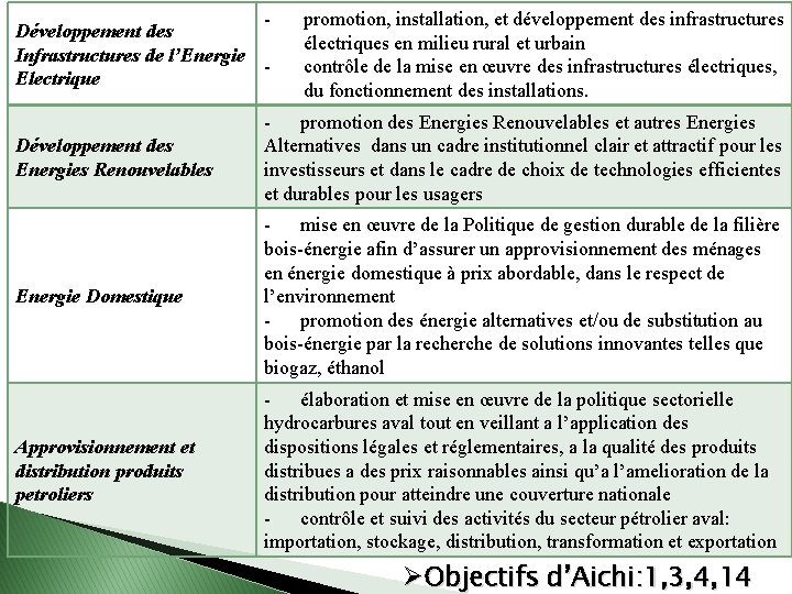 Développement des Infrastructures de l’Energie Electrique promotion, installation, et développement des infrastructures électriques en