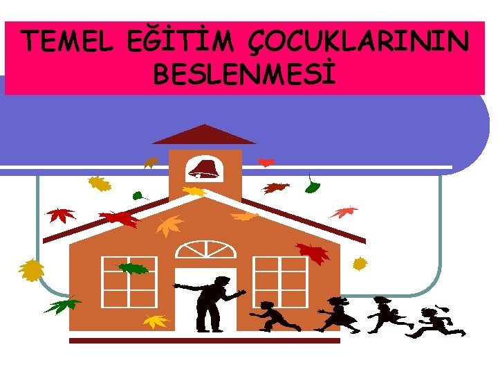 TEMEL EĞİTİM ÇOCUKLARININ BESLENMESİ 