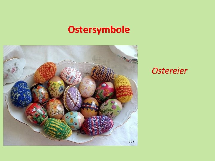 Ostersymbole Ostereier 