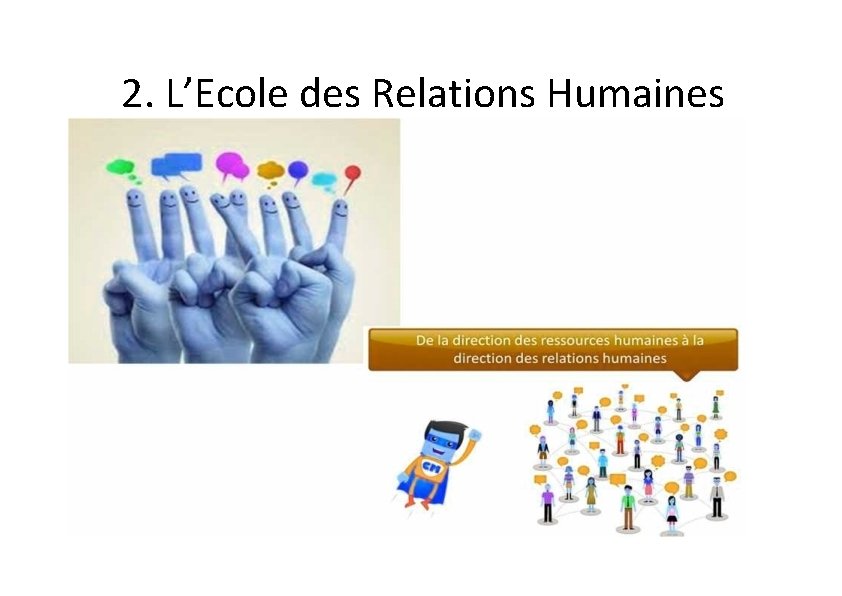 2. L’Ecole des Relations Humaines 