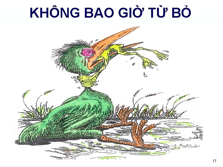 KHÔNG BAO GIỜ TỪ BỎ 17 