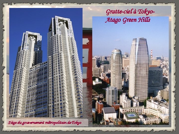 Gratte-ciel à Tokyo. Atago Green Hills Siège du gouvernement métropolitain de Tokyo 