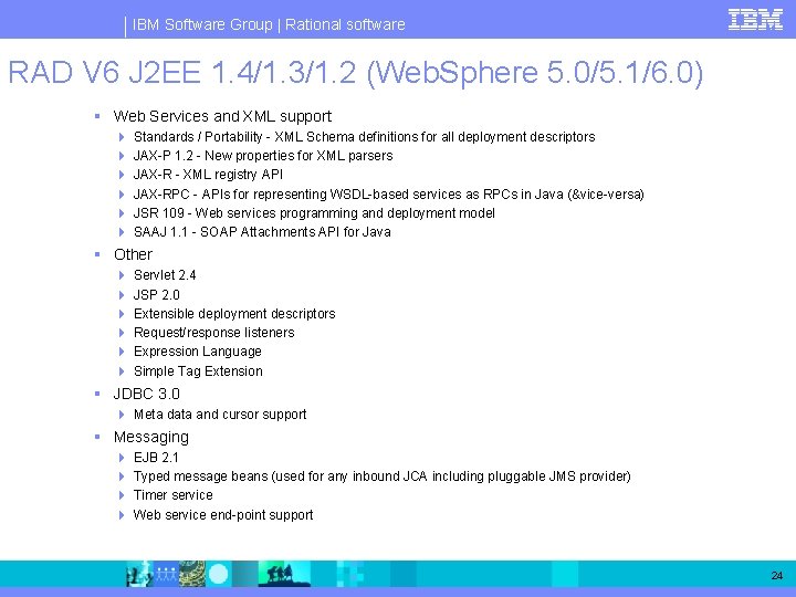 IBM Software Group | Rational software RAD V 6 J 2 EE 1. 4/1.