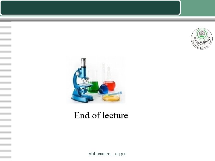 End of lecture Mohammed Laqqan 