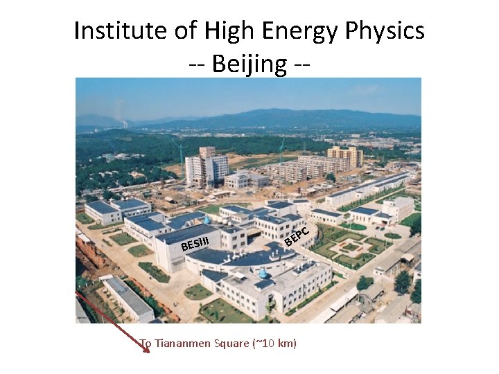 Institute of High Energy Physics -- Beijing -- I BESII C P BE To