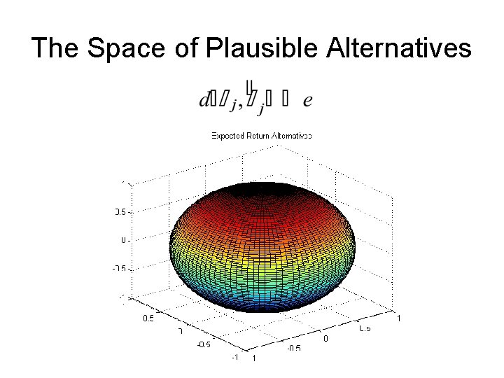 The Space of Plausible Alternatives 