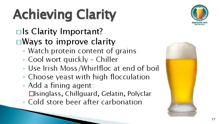Achieving Clarity � Is Clarity Important? � Ways to improve clarity ◦ ◦ ◦