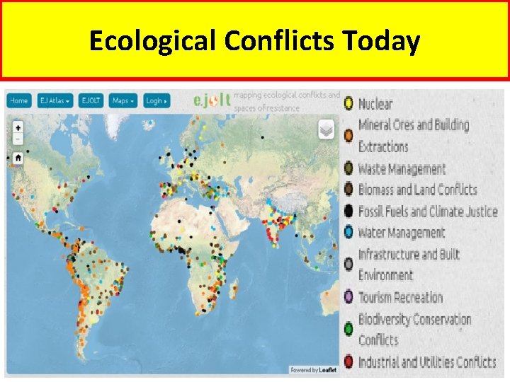 Ecological Conflicts Today 