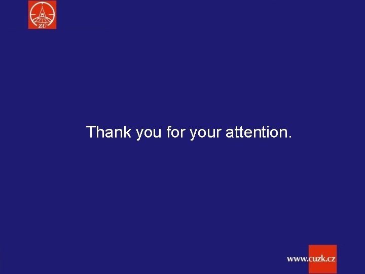 Thank you for your attention. 