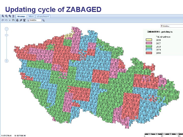 Updating cycle of ZABAGED 