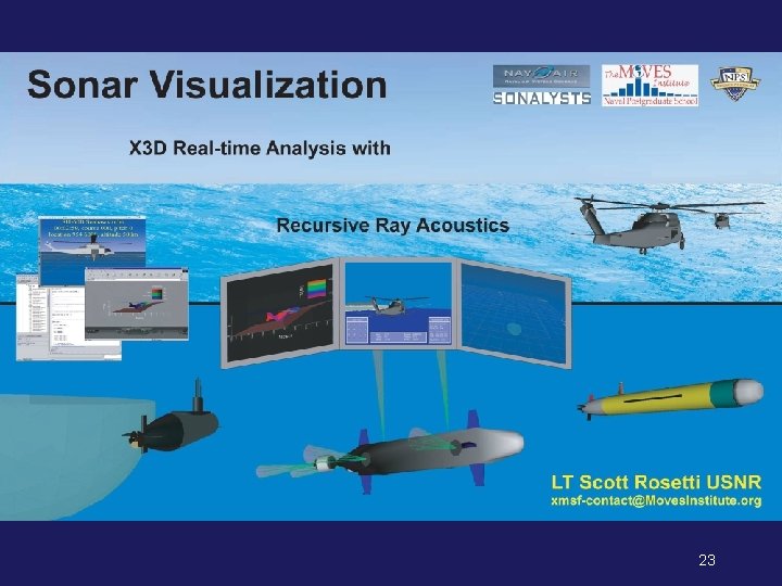 Sonar Visualization poster, I/ITSEC 2003 23 