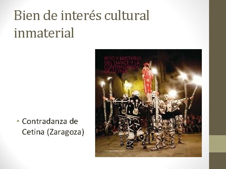 Bien de interés cultural inmaterial • Contradanza de Cetina (Zaragoza) 