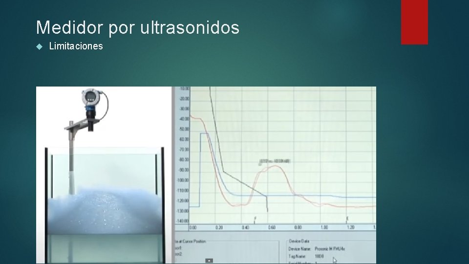 Medidor por ultrasonidos Limitaciones 