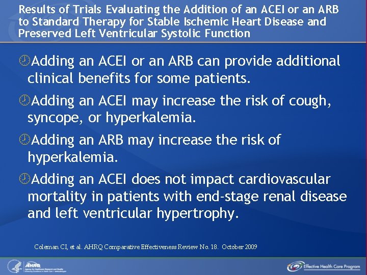 Results of Trials Evaluating the Addition of an ACEI or an ARB to Standard