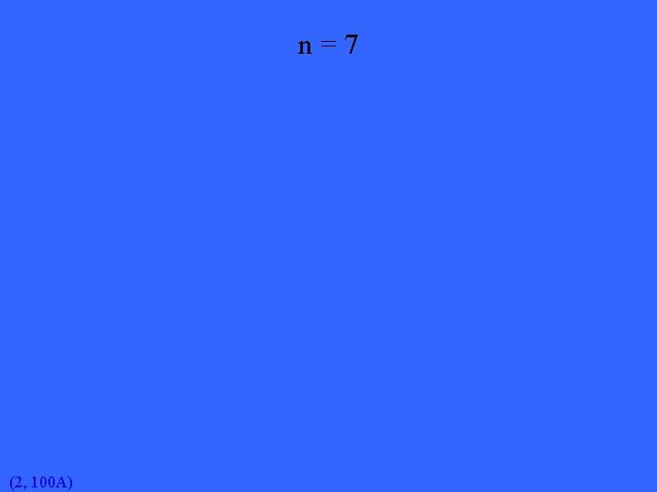 n=7 (2, 100 A) 