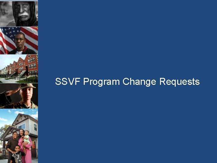 SSVF Program Change Requests 