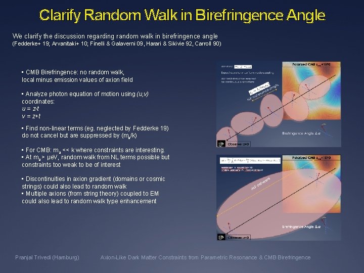 Clarify Random Walk in Birefringence Angle We clarify the discussion regarding random walk in