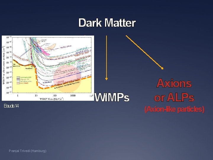 Dark Matter Primordial black holes Baudis 14 Pranjal Trivedi (Hamburg) WIMPs Axions or ALPs