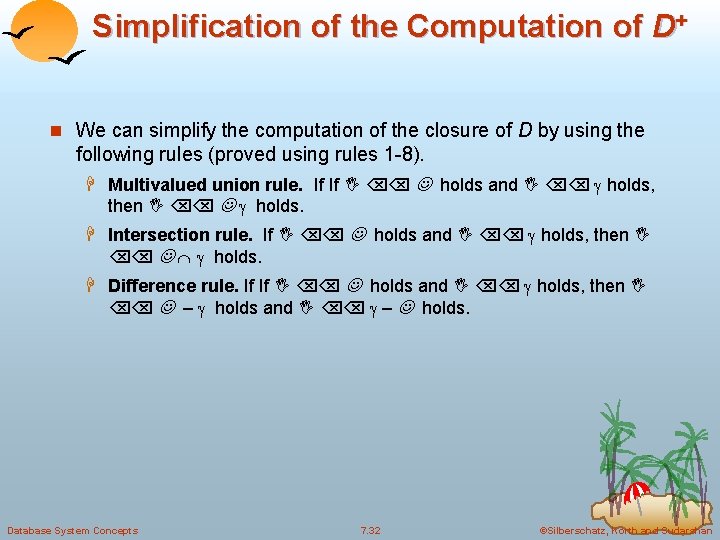 Simplification of the Computation of D+ n We can simplify the computation of the