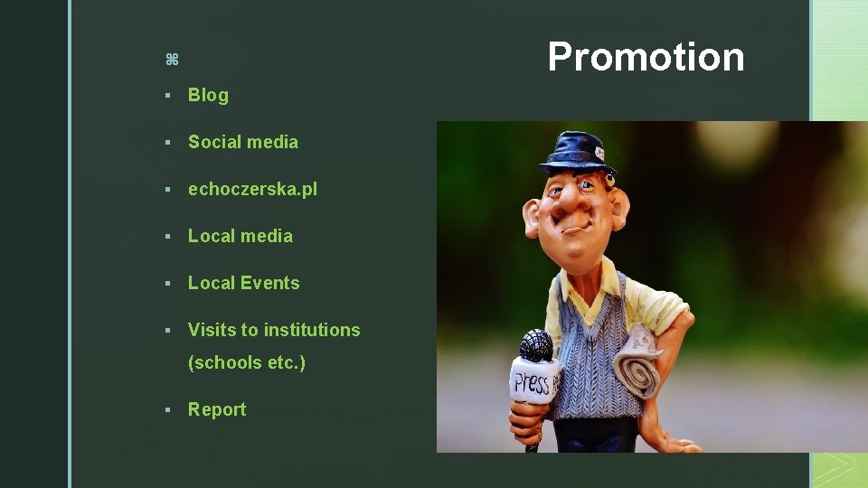 Promotion z § Blog § Social media § echoczerska. pl § Local media §