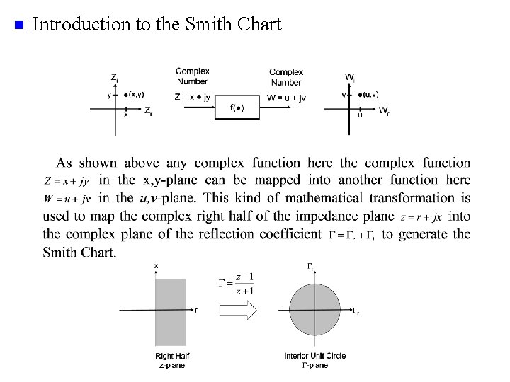n Introduction to the Smith Chart 