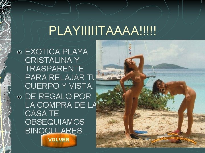 PLAYIIIIITAAAA!!!!! EXOTICA PLAYA CRISTALINA Y TRASPARENTE PARA RELAJAR TU CUERPO Y VISTA. DE REGALO