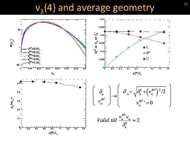 v 3{4} and average geometry 11 