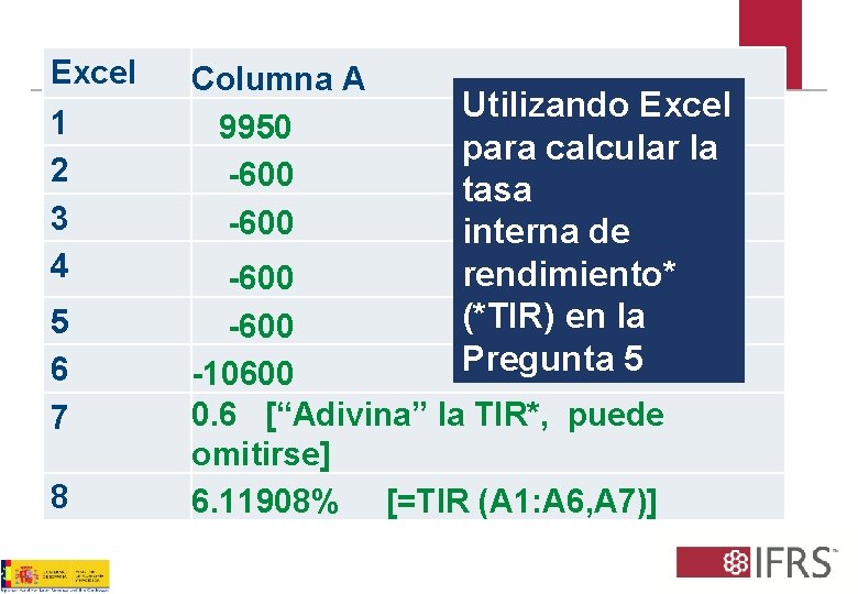 Section. Columna 11 – Quiz. Aand discussion Excel 1 2 3 4 5 6