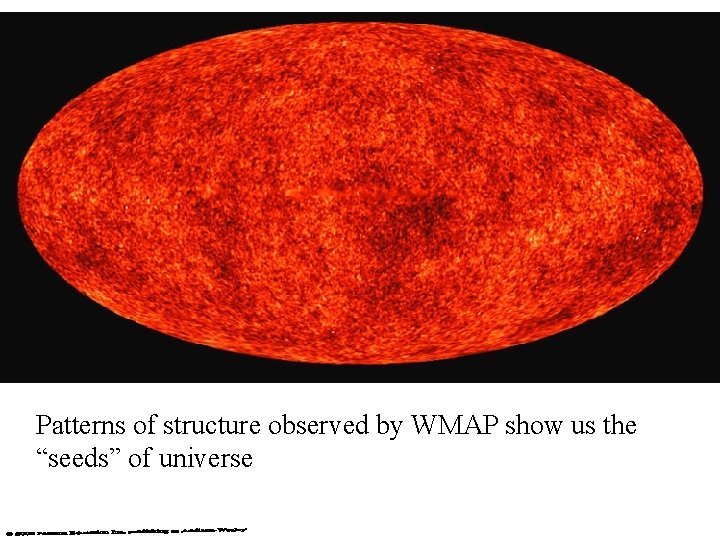 Patterns of structure observed by WMAP show us the “seeds” of universe 